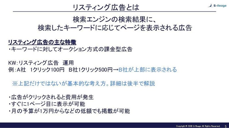 Googleリスティング広告の掲載順位決定ロジック説明（初級編）2